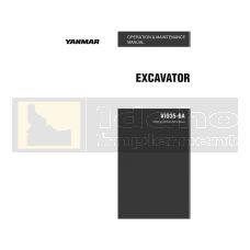 Yanmar Excavator ViO35-6A Operation Manual - Digital Download