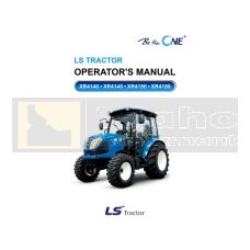 LS Tractor XR4100 Series Operation Manual - Printed Hard Copy - FREE Shipping