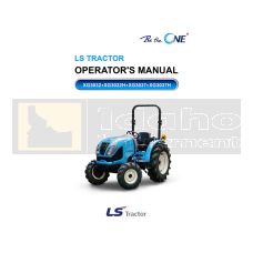 LS Tractor XG Series Operation Manual - Printed Hard Copy - FREE Shipping
