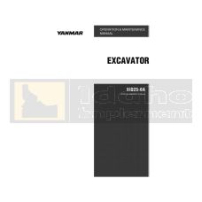 Yanmar Excavator ViO25-6A Operation Manual - Printed Hard Copy - FREE Shipping