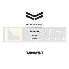 Yanmar Tractor YT347 Operation Manual - Printed Hard Copy - FREE Shipping