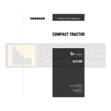 Yanmar SX3100 Operation Manual