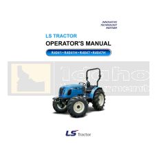 LS Tractor R4000-Series Operator's Manual