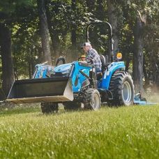 LS Model MT232HEC Tractor & Loader, Enclosed Cab, Heat & AC, 31.7HP Yanmar Diesel, 4x4, Hydrostatic Transmission