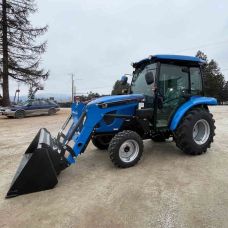 LS Model MT242HEC Tractor & Loader, Enclosed Cab, Heat & AC, 42.5HP Yanmar Diesel, 4x4, Hydrostatic Transmission