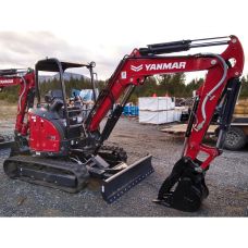 8,000 lbs. Mini Excavator, Hydraulic Thumb, 4-Way Dozer Blade, Yanmar Model ViO35-6A-36