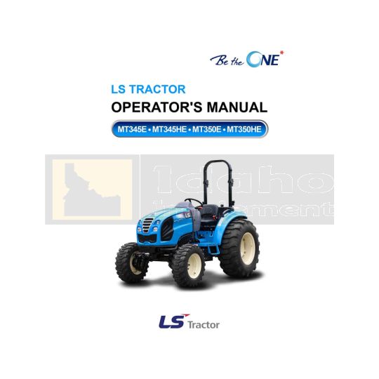 LS Tractor MT3E Series Operators Manual