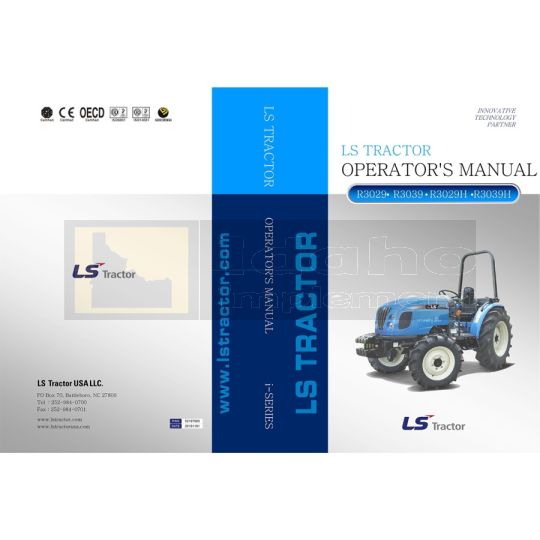 LS Tractor R3000-Series Operation Manual - Printed Hard Copy - FREE Shipping 